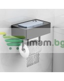 Метална поставка за тоалетна хартия